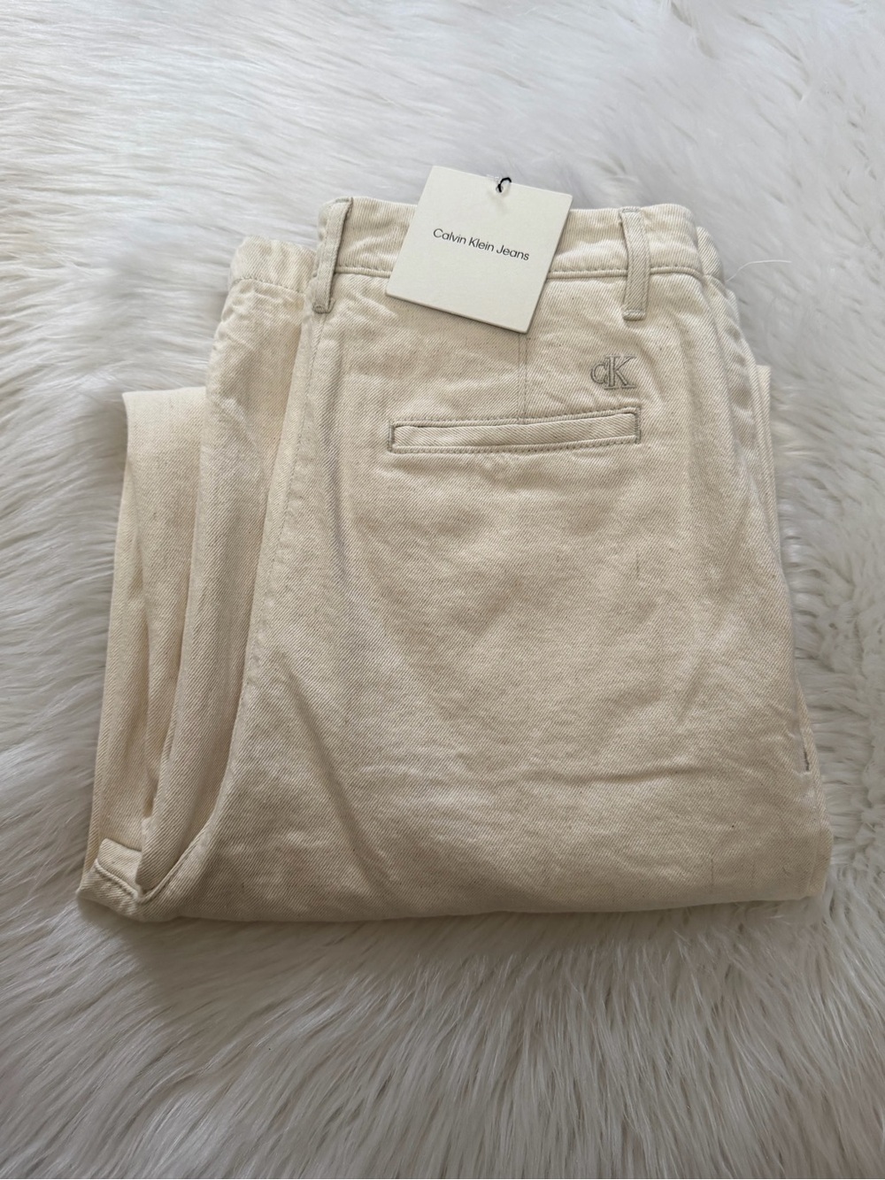 Calvin Klein Natural Heavy Chino Pants Sz 24